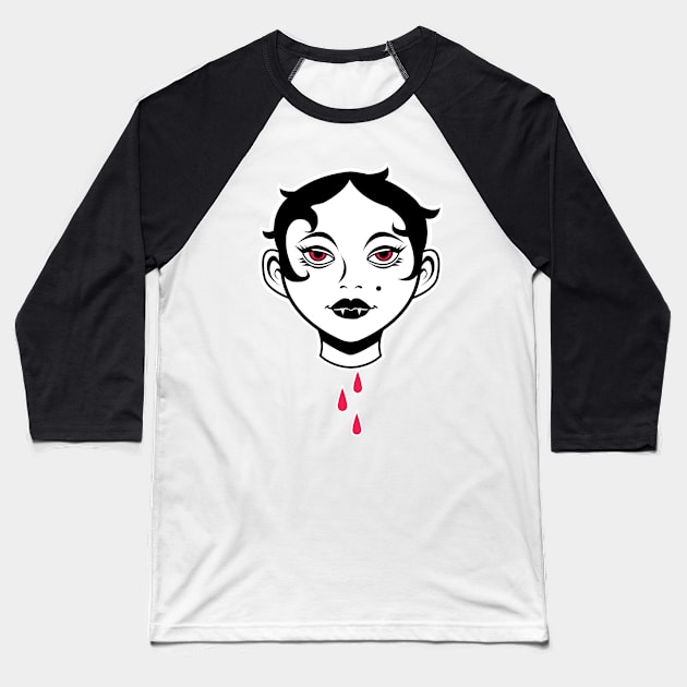 Vampire Baseball T-Shirt by rudyfaber